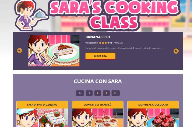 Giochi di cucina on-line scopri il mondo della cucina con Sara