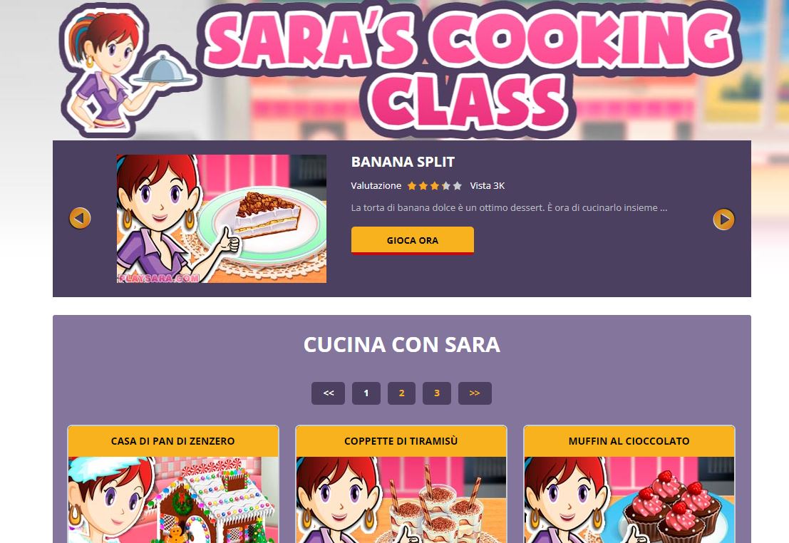 Giochi di cucina on-line scopri il mondo della cucina con Sara